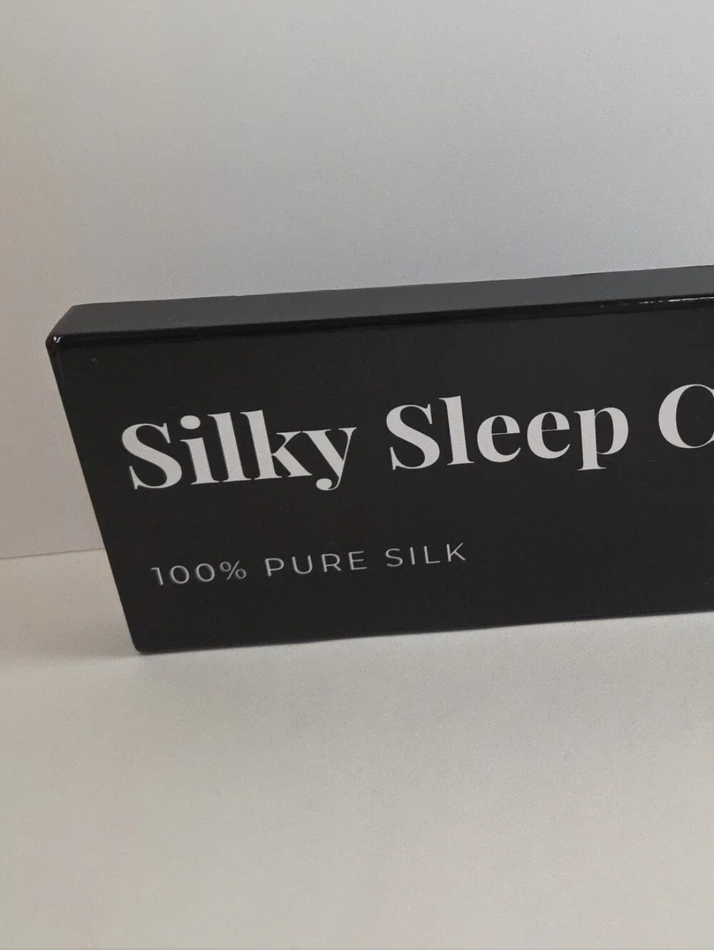 NWT Black Silk Pillow Case